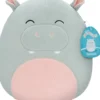 SQUISHMALLOWS PELUCHE 30.5 CM HARRISON HIPPOPOTAME GRIS