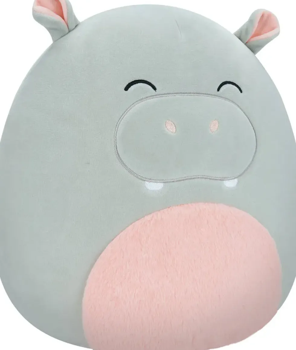 SQUISHMALLOWS PELUCHE 30.5 CM HARRISON HIPPOPOTAME GRIS