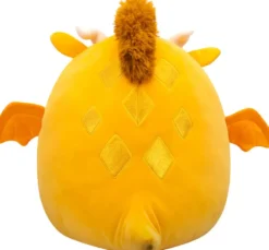 SQUISHMALLOWS - PELUCHE - MISTER LE DRAGON A PAILLETTE DORE - 40 CM