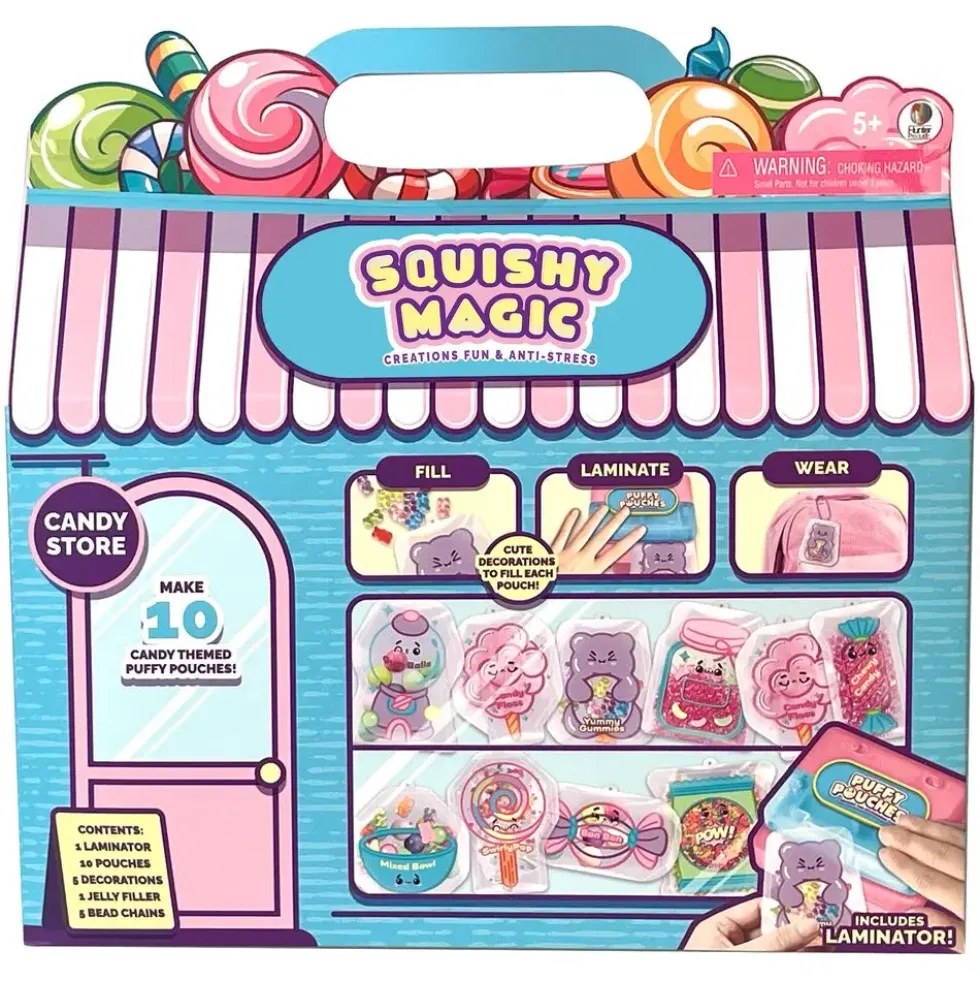 SQUISHY MAGIC COFFRET CREATION PORTES CLES KAWAII SQUISHY AVEC MACHINE ELECTRONIQUE