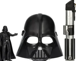 STAR WARS - PACK COTE OBSCUR DARK VADOR : FIGURINE SABRE ET MASQUE