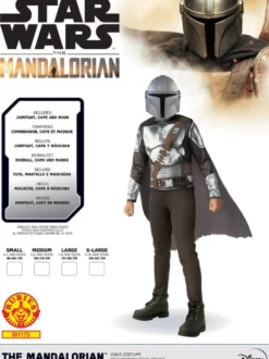 STAR WARS - THE MANDALORIAN - DEGUISEMENT - TAILLE L 7-8 ANS