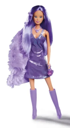 STEFFI LOVE -POUPEEFOURRURE VIOLETTE 29 CM
