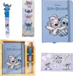 STITCH ET ANGEL - CARNET AUTOCOLLANTS ET STYLO