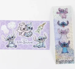 STITCH ET ANGEL - CARNET AUTOCOLLANTS ET STYLO