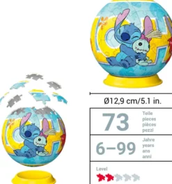 STITCH - PUZZLE 3D BALL - 72 PIECES