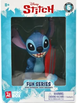 STITCH - YUME HERO BOX - SERIE CLASIQUE - FIGURINE STITCH SURFER 10 CM