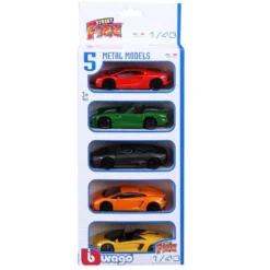 1/43 STREET FIRE - PACK DE 5 VEHICULES