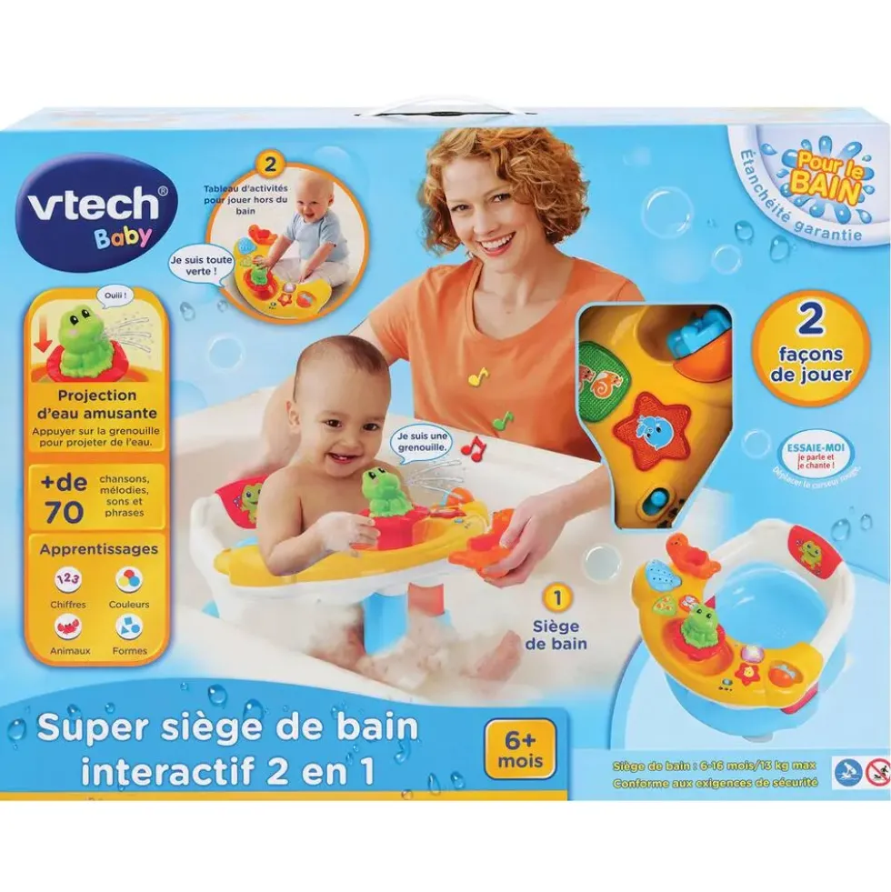 SUPER SIEGE DE BAIN INTERACTIF 2 EN 1