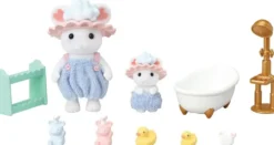 SYLVANIAN FAMILIES - LE BAIN DES FRERES SOURIS MARSHMALLOW - SYLVANIAN FAMILLES