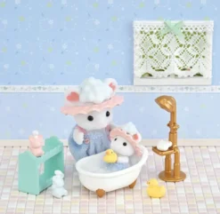 SYLVANIAN FAMILIES - LE BAIN DES FRERES SOURIS MARSHMALLOW - SYLVANIAN FAMILLES