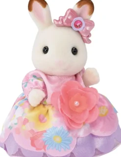 SYLVANIAN FAMILIES -LES PRINCESSES EN ROBES A FLEURS - SYLVANIAN PERSONNAGE ET TENUE