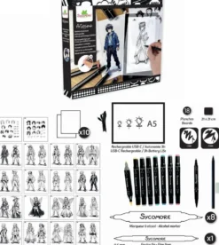 TABLETTE LUMINEUSE A5 - CREATION DE PERSONNAGES MANGA