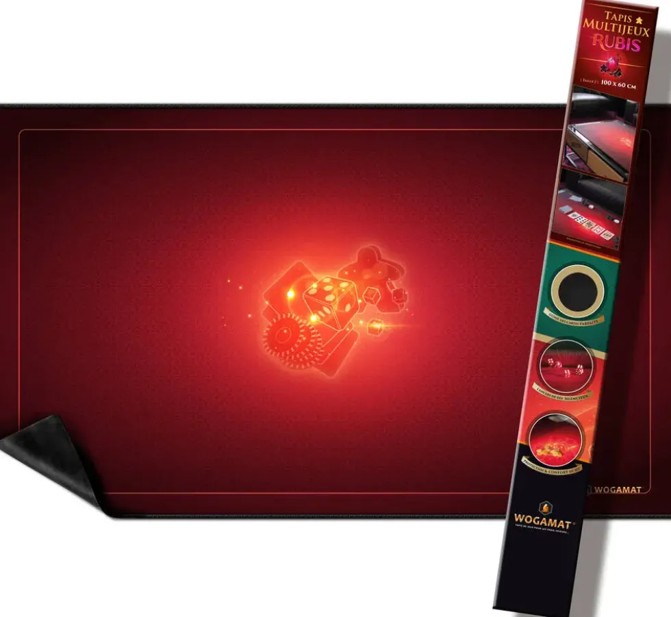 TAPIS MULTIJEUX RUBIS ROUGE