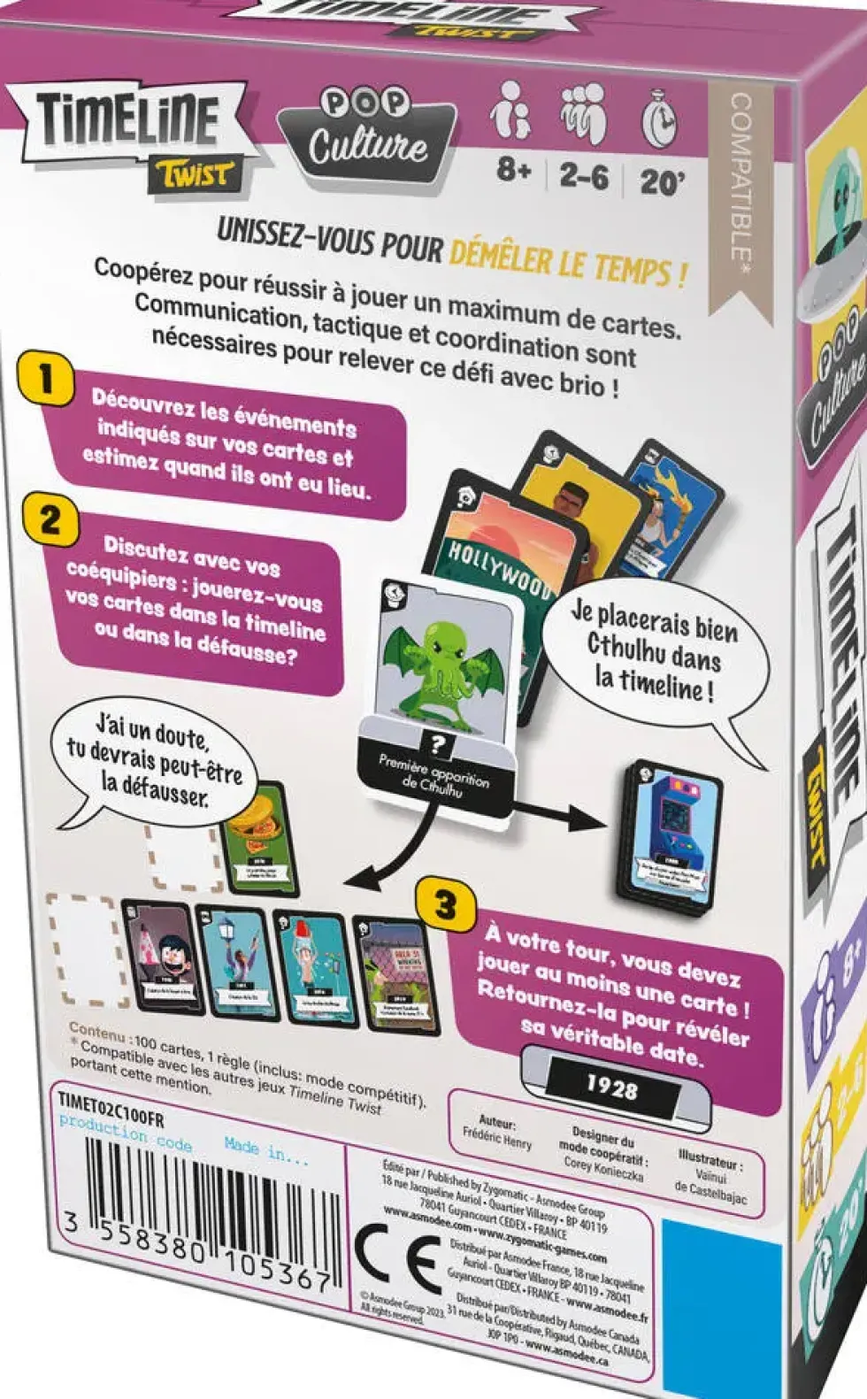 TIMELINE TWIST POP CULTURE - 100 CARDS
