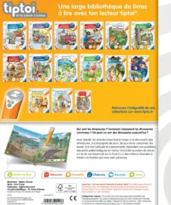 TIPTOI - COFFRET COMPLET LECTEUR INTERACTIF + LIVRE JE DECOUVRE LES DINOSAURES