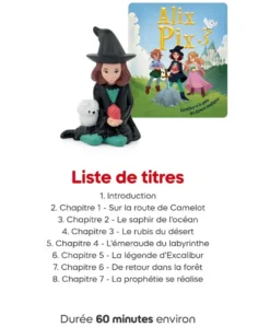 TONIES®- ALIX PIX 3 - EXCALIBUR ET LA QUETE DES JOYAUX MAGIQUES