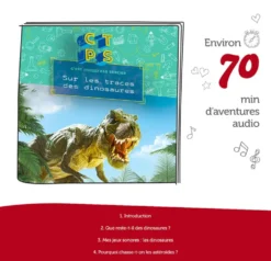 TONIES® - FIGURINE C'EST TOUJOURS PAS SORCIER SUR LES TRACES DES DINOSAURES