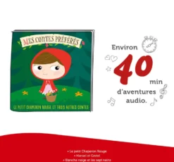 TONIES® - FIGURINE LE PETIT CHAPERON ROUGE ET 3 AUTRES CONTES