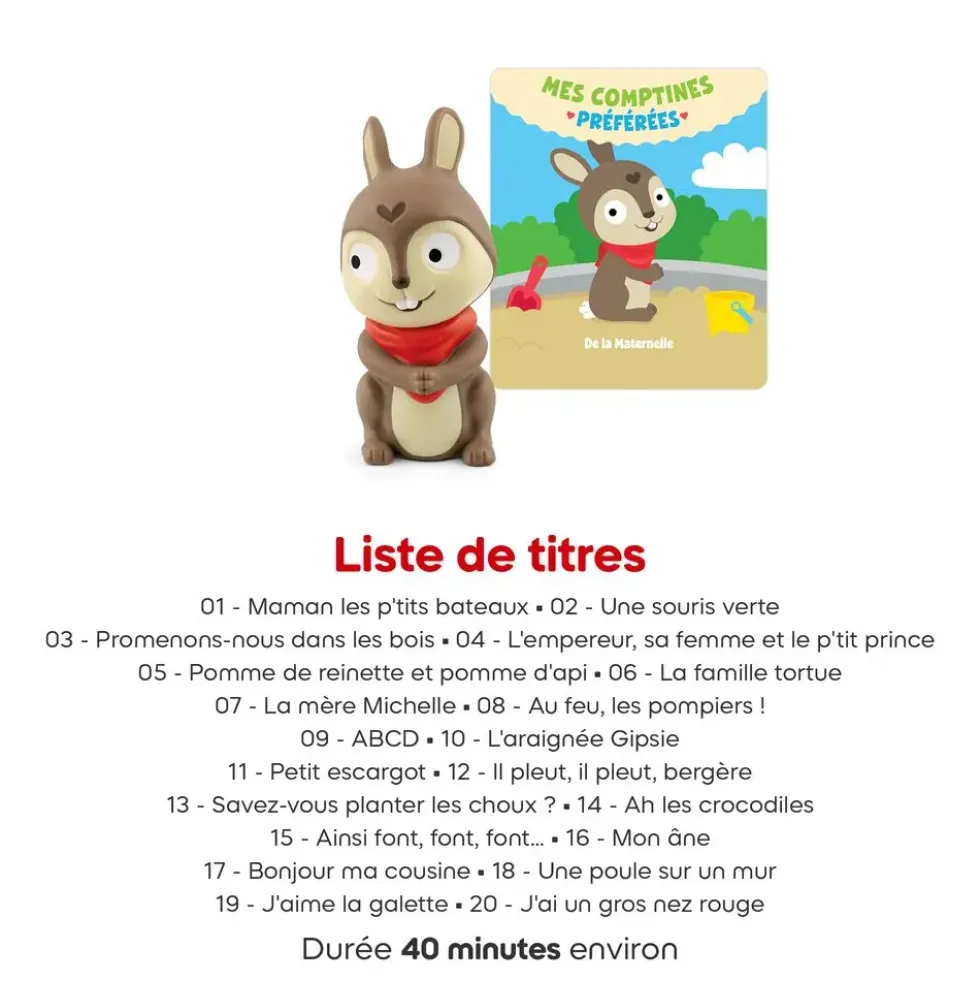 TONIES® - MES COMPTINES PREFEREES DE LA MATERNELLE