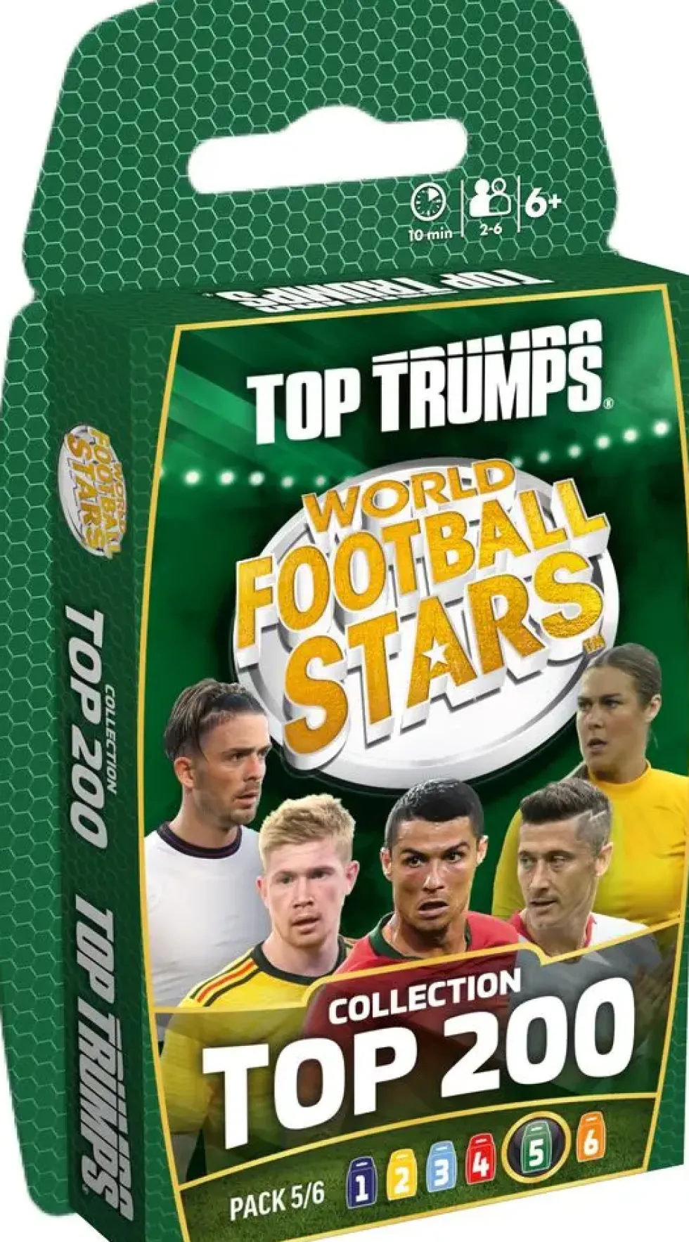 TOP TRUMPS WORLD FOOTBALL STARS TOP 200 PACK N°5