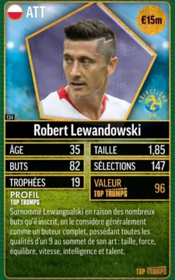 TOP TRUMPS WORLD FOOTBALL STARS TOP 200 PACK N°5