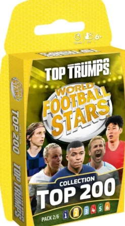 TOP TRUMPS WORLD FOOTBALL STARS TOP 200 PACK N°2