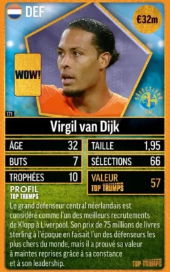 TOP TRUMPS WORLD FOOTBALL STARS TOP 200 PACK N°6