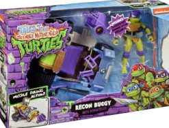 TORTUES NINJA - BUGGY VEHICULE DELUXE AVEC FIGURINE 12 CM -