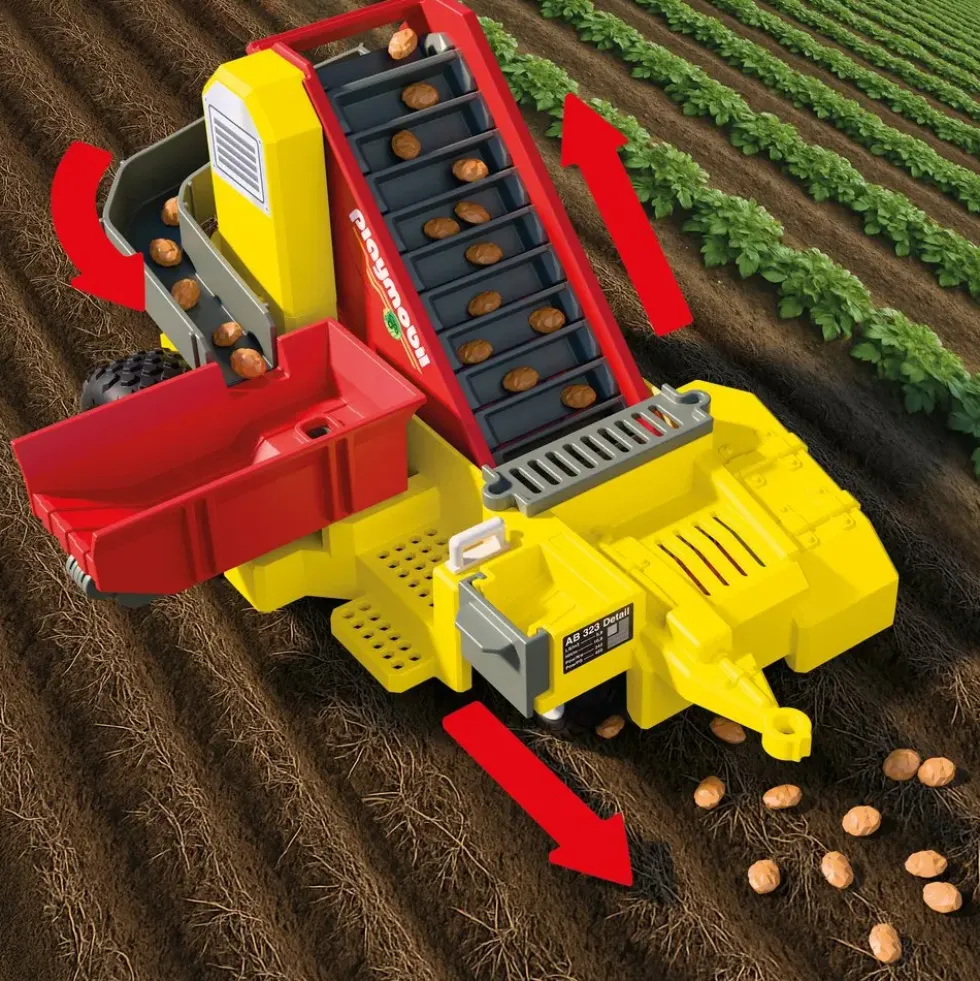 TRACTEUR AVEC RECOLTEUR DE POMMES DE TERRE 72161
