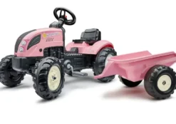 TRACTEUR COUNTRY STAR AVEC REMORQUE ROSE