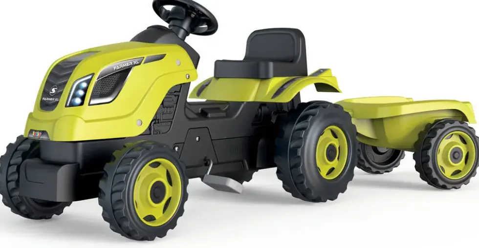TRACTEUR FARMER XL VERT+REMORQUE