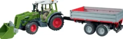 TRACTEUR FENDT VARIO 211 AVEC CHARGEUR ET REMORQUE