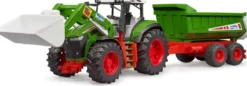 TRACTEUR ROADMAX AVEC CHARGEUR ET REMORQUE