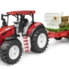 TRACTEUR ROADMAX AVEC REMORQUE PORTE TRONCS 1ER AGE