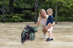 TRICYCLE EXPLORER 4-EN-1 PLIABLE ET EVOLUTIF VERT OLIVE
