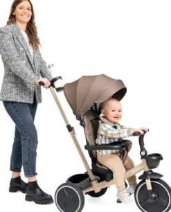 TRICYCLE PLIABLE 4 EN 1 - BEIGE