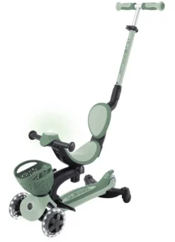 TROTTINETTE EVOLUTIVE GO UP BABY 360 LIGHTS OLIVE - SAUGE