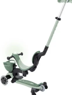 TROTTINETTE EVOLUTIVE GO UP BABY 360 LIGHTS OLIVE - SAUGE