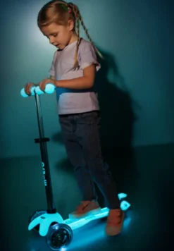 TROTTINETTE MINI MICRO DELUXE GLOW AQUA LED