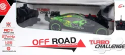 TURBO CHALLENGE - BUGGY JUNGLE - OFF ROAD - VOITURE TELECOMMANDEE - VERT - 1:28