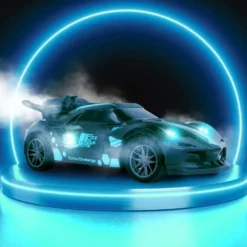 TURBO CHALLENGE - CITY LIGHT - VAPORIZE - 1:20 - VOITURE TELECOMMANDEE - NOIR - OPTION FUMEE