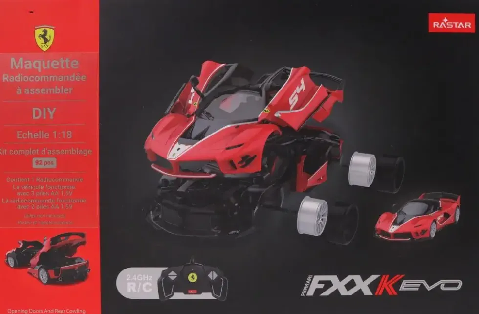 TURBO CHALLENGE - KIT CONSTRUCTION FERRARI RADIOCOMMANDE 1:18
