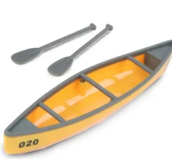 TURBO CHALLENGE - TOUT TERRAIN AVEC KAYAK - CAP AVENTURE -1:/16 - VOITURE FRICTION - ORANGE