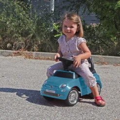 TURBO CHALLENGE - TROTTEUR - FIAT 500 BLEU