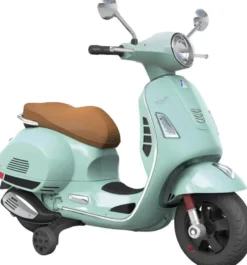TURBO CHALLENGE - VESPA PORTEUR VERT D'EAU SIEGE CUIR
