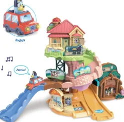 TUT TUT BOLIDES BLUEY - PARCOURS CITY TOBOGGAN (+ LA VOITURE FAMILIALE DE BLUEY)