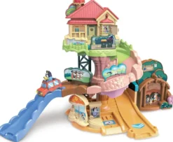 TUT TUT BOLIDES BLUEY - PARCOURS CITY TOBOGGAN (+ LA VOITURE FAMILIALE DE BLUEY)