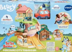 TUT TUT BOLIDES BLUEY - PARCOURS CITY TOBOGGAN (+ LA VOITURE FAMILIALE DE BLUEY)