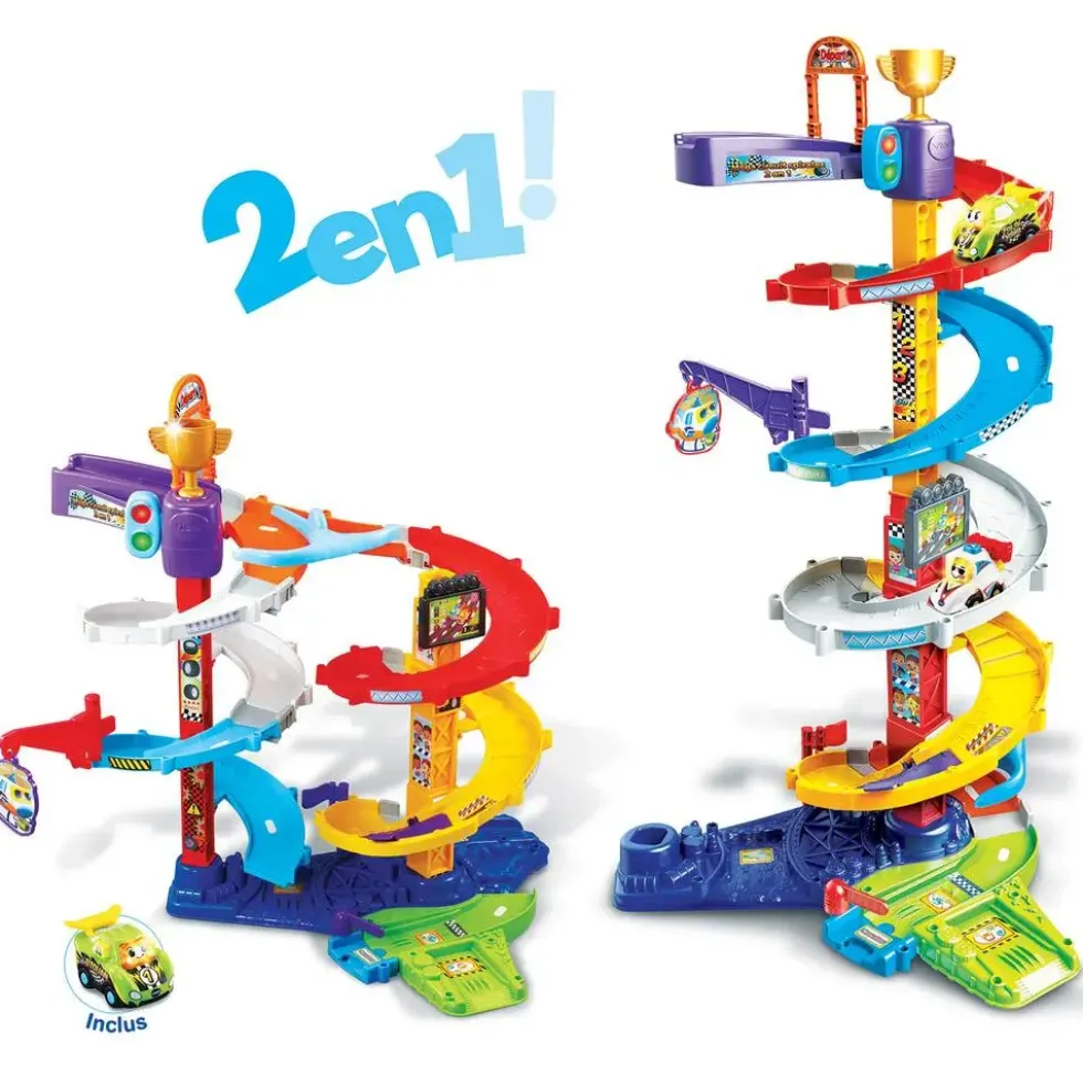 TUT TUT BOLIDES - MEGA CIRCUIT SPIRALES 2 EN 1